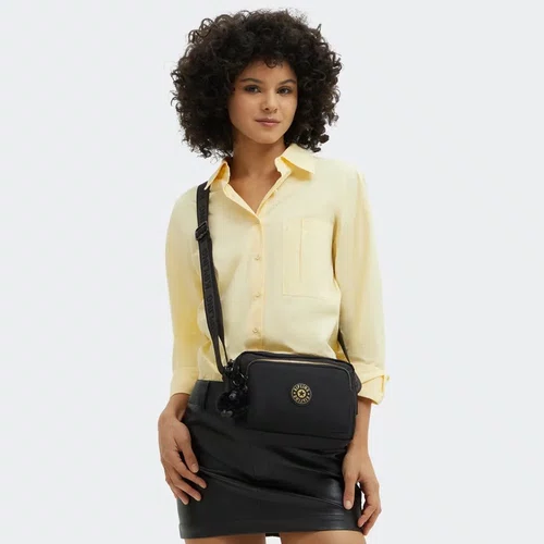 Bolsa Kipling Abanu M Zip Preto
