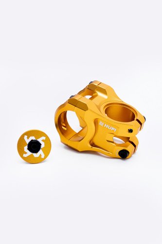 Mesa Avanço Suporte Guidão Hupi Strip 31.8mm 35mm Dourado