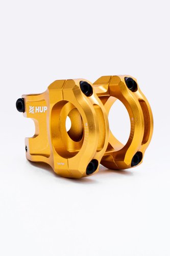 Mesa Avanço Suporte Guidão Hupi Strip 31.8mm 35mm Dourado