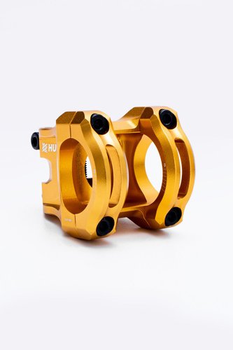 Mesa Avanço Suporte Guidão Hupi Strip 31.8mm 35mm Dourado