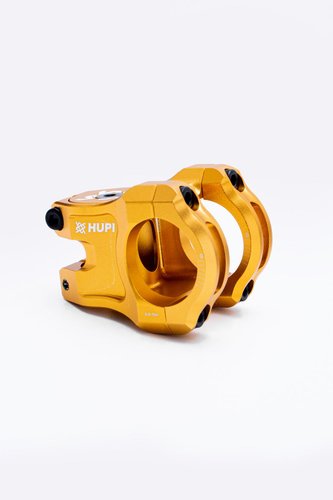 Mesa Avanço Suporte Guidão Hupi Strip 31.8mm 35mm Dourado
