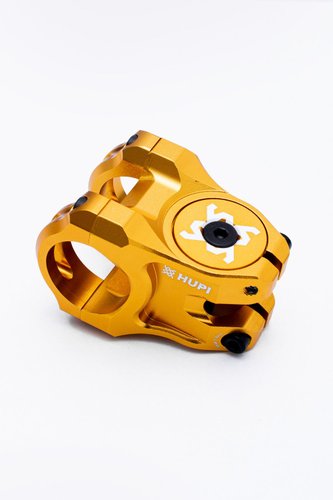 Mesa Avanço Suporte Guidão Hupi Strip 31.8mm 35mm Dourado