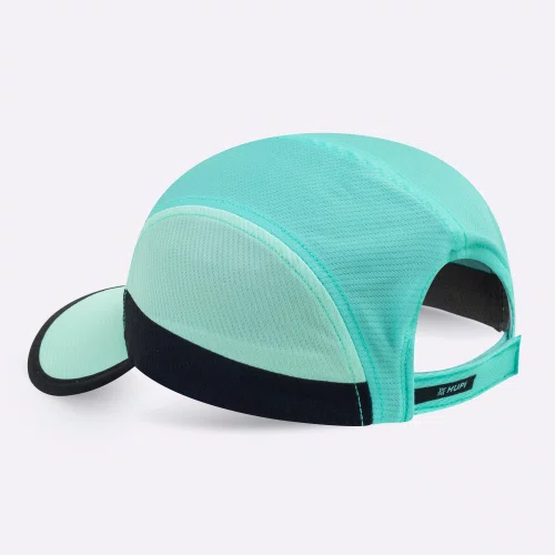 Boné para Corrida HUPI Run Fast Preto e Verde