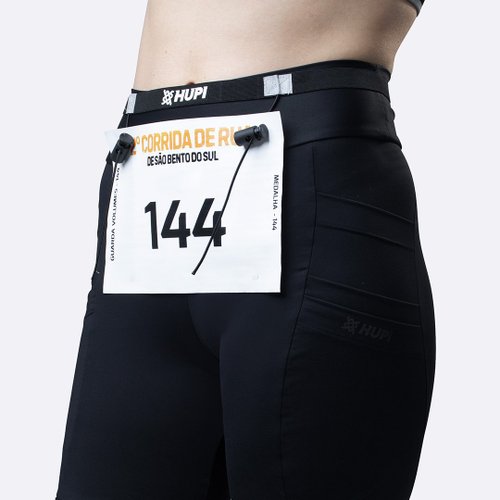 Cinto Porta Número HUPI Running All Black