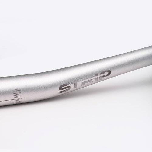 Guidão Bike Hupi Strip Prata Rise 20 31.8mm 800mm Alumínio
