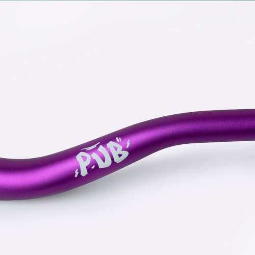 Guidão HUPI PUB Rise 40 31,8mm 800mm Roxo