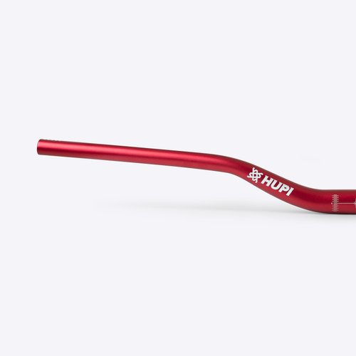 Guidão HUPI PUB Rise 40 31,8mm 800mm Vermelho