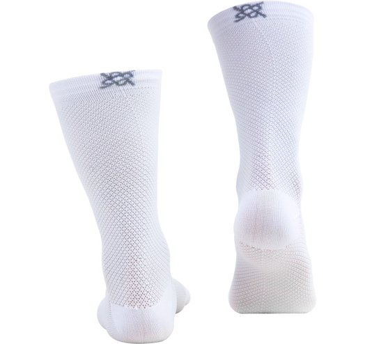 Kit 02 Pares Meia Corrida Ciclismo Hupi Carbono Branco