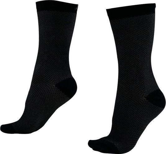 Kit 02 Pares Meia Corrida Ciclismo Hupi Carbono Preto