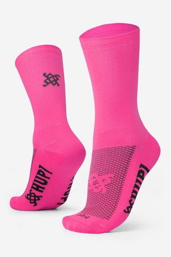 Kit 03 Pares Meia Corrida Hupi Run Cano Médio 36-42 Lisas Coloridas