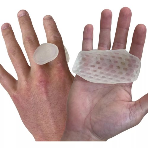Luva de Musculação e Academia Octo Max Grip Fiber Clear