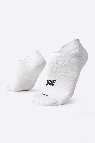 Meia Curta para Corrida HUPI Running Pro Invisível Branco