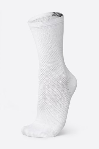 Meia de Corrida e Ciclismo HUPI Carbono Branco