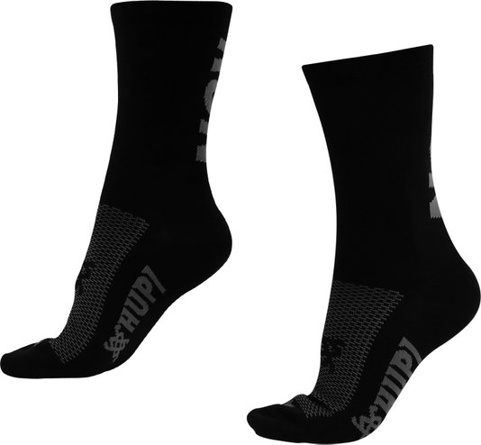 Meia de Corrida HUPI RUN Preto e Cinza