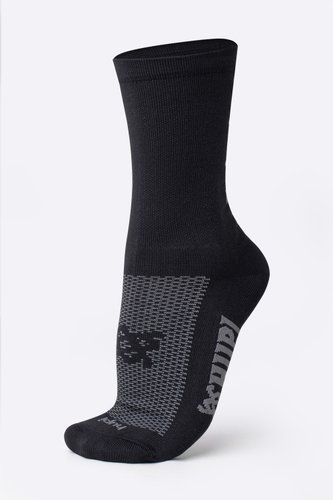 Meia de Corrida HUPI RUN Preto e Cinza