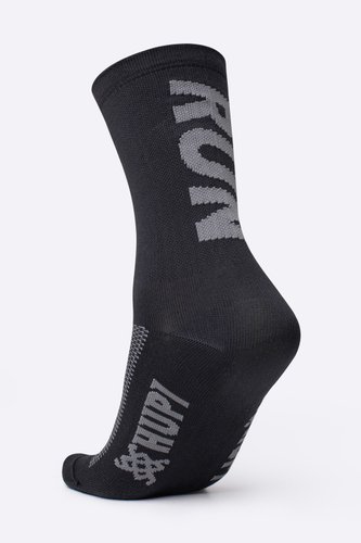 Meia de Corrida HUPI RUN Preto e Cinza