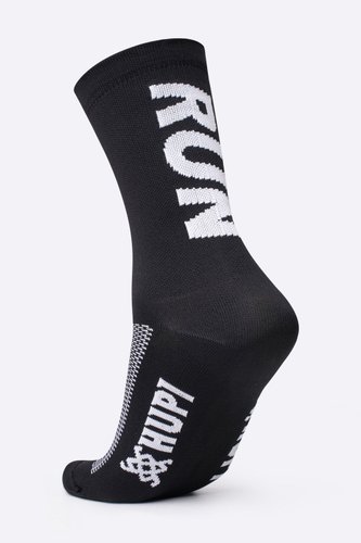 Meia HUPI RUN RUN Preto/Branco
