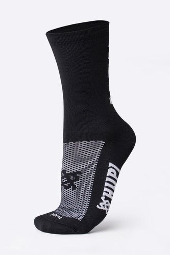 Meia HUPI RUN RUN Preto/Branco