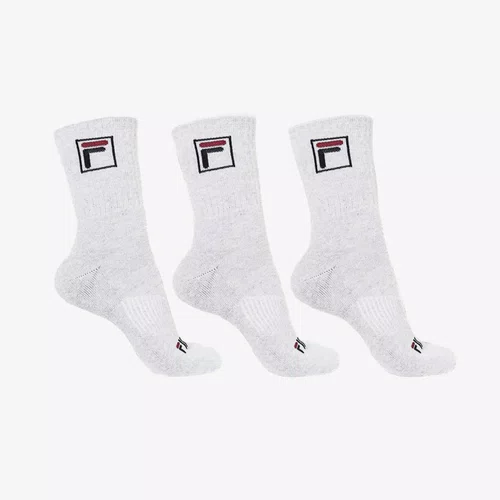 Tripack Meia Fila Cano Alto Fbox Unissex Branco