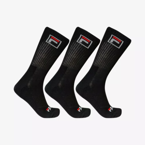 Tripack Meia Fila Cano Alto Fbox Unissex Preto