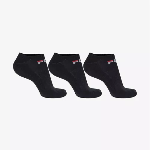 Tripack Meia Casual Fila Cano Curto Unissex Preto