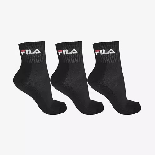 Tripack Meia Fila Cano Médio Unissex Preto