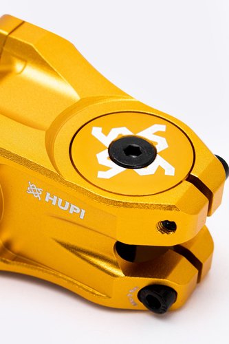 Mesa Avanço Suporte Guidão Hupi Strip 31.8mm 50mm Dourado