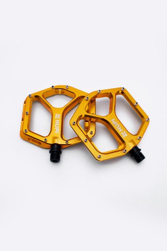 Pedal HUPI Strip Plataforma Rosca 9/16 - Dourado