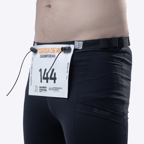 Cinto de Corrida Porta Número Sherpa Com Alça para Gel