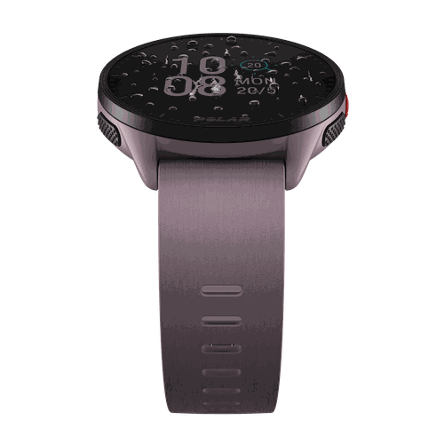 Relógio De Corrida Polar Gps Pacer Lilás Pulseira P/G