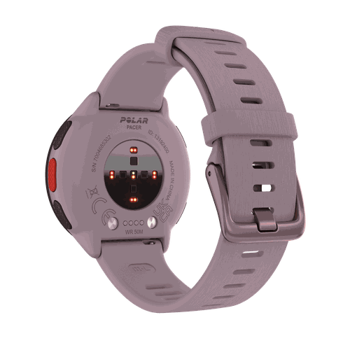 Relógio De Corrida Polar Gps Pacer Lilás Pulseira P/G