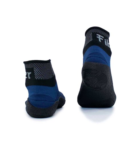 Sapatilha Antiderrapante Multisports Fiber Knit Azul e Preta