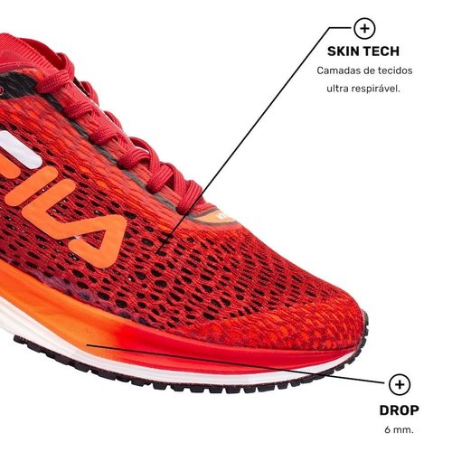 Tênis Fila Kr6 Feminino Vermelho