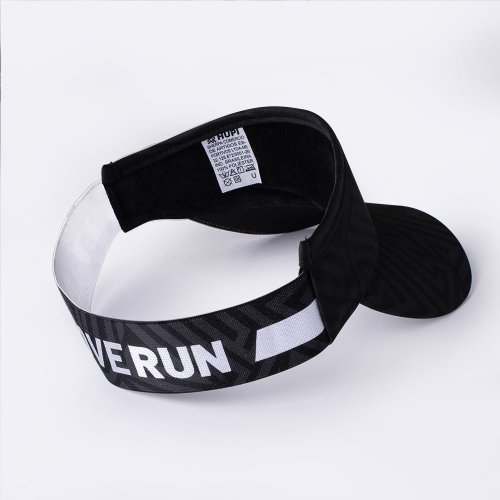 Viseira Para Corrida HUPI Live Love Run Preta