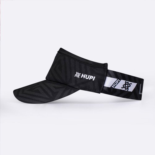 Viseira Para Corrida HUPI Live Love Run Preta