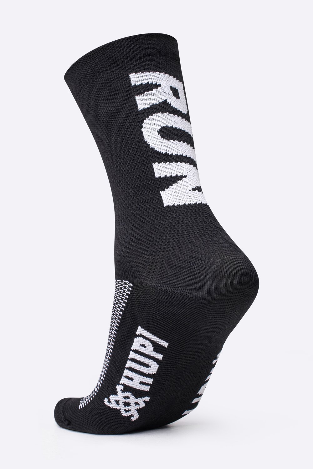 Meia HUPI RUN RUN Preto/Branco Meia HUPI RUN RUN Preto/Branco