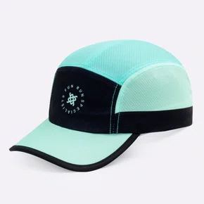 Boné para Corrida HUPI Run Fast Preto e Verde