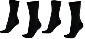 Kit 02 Pares Meia Corrida Ciclismo Hupi Carbono Preto