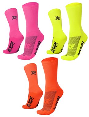 Kit 03 Pares Meia Corrida Hupi Run Cano Médio 36-42 Lisas Coloridas