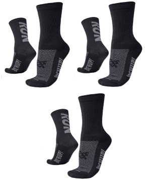 Kit 03 Pares Meia Corrida Hupi Run Cano Médio Preto E Cinza