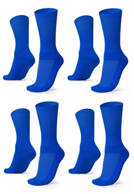 Kit 04 Pares Meia De Corrida Bike B.v. Lisa Azul Promoção