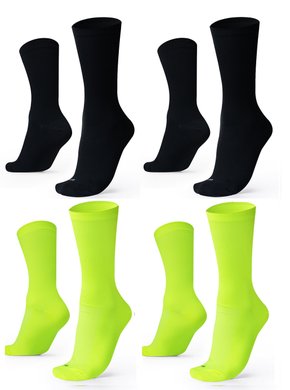 Kit 04 Pares Meia De Corrida Lisas B.V. Promoção