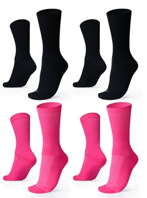 Kit 04 Pares Meia De Corrida Lisas B.V. Promoção