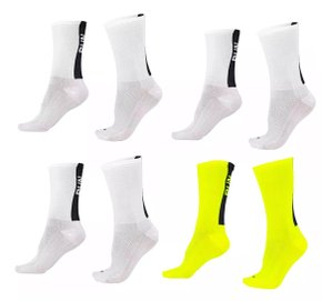 Kit 04 Pares Meia De Corrida Running B.v. Run Coloridas