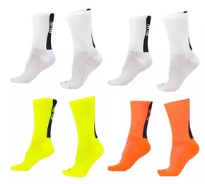 Kit 04 Pares Meia De Corrida Running Run B.v. Cano Médio