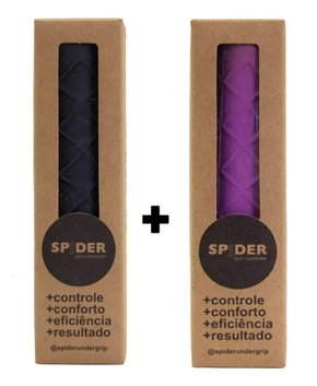 Kit 2x Undergrip Spider Médio Sem Copo Preto E Roxo
