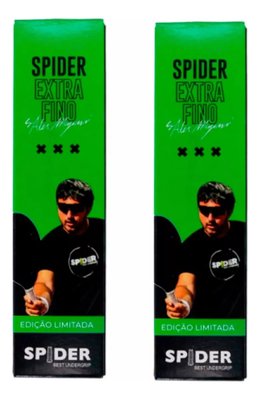 Kit 2x Undergrip Spider Para Raquetes Extra Fino Preto