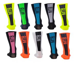 Meia De Ciclismo Mtb B.v. Promoção Kit 10 Pares Coloridas