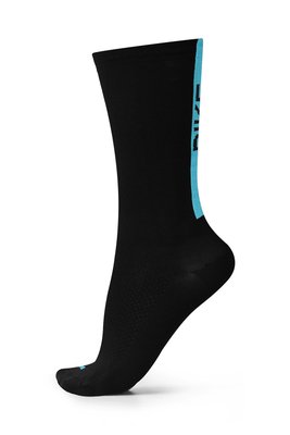 Meia Para Ciclismo Bike B.V. Cano Médio Unissex Preto e Azul