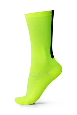 Meia Para Ciclismo MTB B.V. Cano Médio Unissex Amarelo Neon